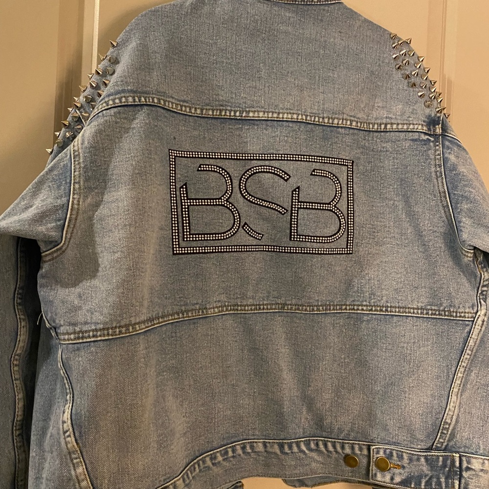 Official Backstreet Boys Merch - Denim Studded Jacket size L